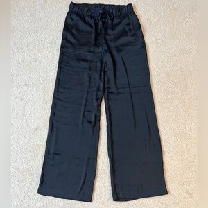 H&M Straight Leg Pants With Drawstring & Pockets